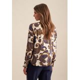 seidensticker Hemdbluse »Schwarze Rose«, Langarm Kragen Paisley