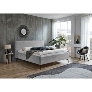 meise.möbel Polsterbett »Riva II«, mit schwarzen Metallfüßen, wahlweise mit Bettkasten