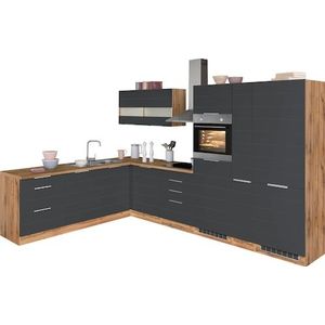 KOCHSTATION Winkelküche »KS-Luhe«, Stellbreite 240x330 cm, wahlweise mit oder ohne E-Geräten, MDF-Fronten