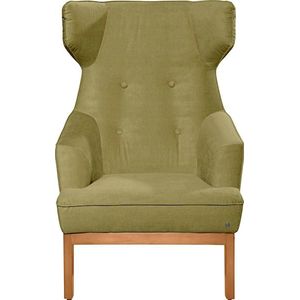 TOM TAILOR HOME Ohrensessel »COZY«, im Retrolook, mit Kedernaht und Knöpfung, Füße Buche natur