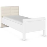 rauch Bett »Bett Einzelbett Stollenbett EVELYN«, in Komforthöhe mit Polsterkopfteil in elegantem Stil MADE IN GERMANY