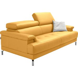Egoitaliano 2,5-Sitzer »Soul, Design und Sitzkomfort auf hohem Niveau, tolle Details«, inkl. Kopfteilverstellung für noch mehr Komfort, Designfuß