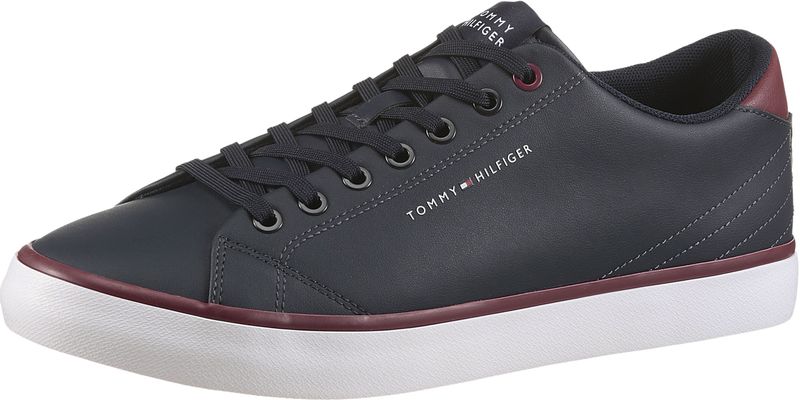 Tommy Hilfiger Sneaker »TH HI VULC CORE LOW LEATHER«, Freizeitschuh, Halbschuh, Schnürer mit gepolstertem Schaftrand