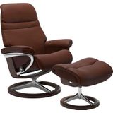 Stressless® Relaxsessel »Sunrise«, (Set, Relaxsessel mit Hocker), mit Signature Base, Größe M, Gestell Wenge