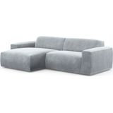 TRENDMANUFAKTUR Ecksofa »Braga, mit hochwertigem Kaltschaum, L-Form, in Cord erhältlich«, (2 St.), modernes Sofa, Couch mit hohem Sitzkomfort, 255/72/160 cm (B/H/T)