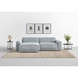 TRENDMANUFAKTUR Ecksofa »Braga, mit hochwertigem Kaltschaum, L-Form, in Cord erhältlich«, (2 St.), modernes Sofa, Couch mit hohem Sitzkomfort, 255/72/160 cm (B/H/T)