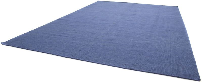 morgenland Wollteppich »KELIM FANCY UNI«, rechteckig, 7 mm Höhe, reine Wolle, Wendbar, Einfarbig, Uni, Wohnzimmer