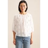 seidensticker Shirtbluse »Schwarze Rose«, 3/4-Arm Rundhals Stickerei