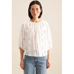 seidensticker Shirtbluse »Schwarze Rose«, 3/4-Arm Rundhals Stickerei
