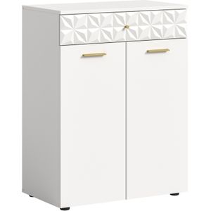 INOSIGN Kommode »Schuhkommode, 1 Schubkasten, 2 Türen, 1Einlegeboden, Ornamentabsetzung«, Flur, Diele, Flurschrank, Schrank, Mehrzweckschrank, 2-türige Kommode