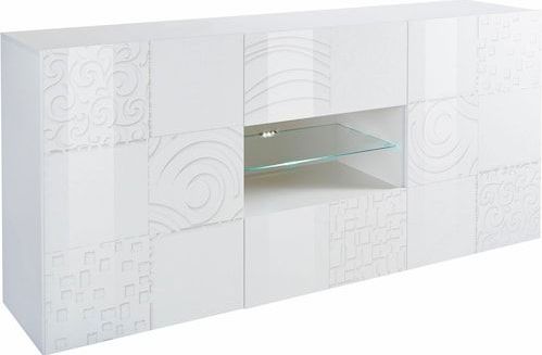 INOSIGN Sideboard »Miro«, Breite 181 cm mit dekorativem Siebdruck
