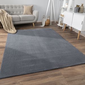 Paco Home Teppich »Sevilla 521«, rechteckig, 16 mm Höhe, Kurzflor, Uni Farben, weich & kuschelig, Hoch-Tief Effekt, Wohnzimmer