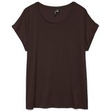 Vero Moda Rundhalsshirt »VMAVA PLAIN SS TOP GAJRS NOOS«