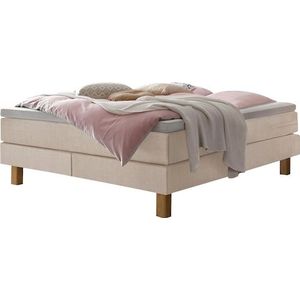HASENA Boxspringbett »Isoba«, inkl. Topper, Füsse aus massiver Eiche