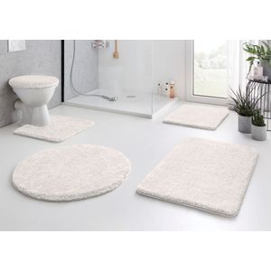 Kleine Wolke Badematte »RELAX«, rutschhemmend beschichtet, fußbodenheizungsgeeignet, Badteppich, Uni Farben, rechteckig, rund & als Set erhältlich
