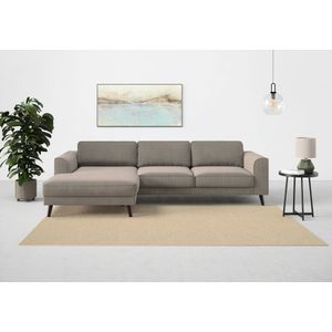 TRENDMANUFAKTUR Ecksofa »Lumber Jack, elegantes Designsofa, zeitlos modern, hoher Sitzkomfort«, wahlweise mit Bettfunktion u. Bettkasten, L-Form