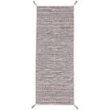 carpetfine Läufer »Kelim Azizi«, rechteckig, 5 mm Höhe, Baumwolle, Wendeteppich mit Fransen, Wohnzimmer
