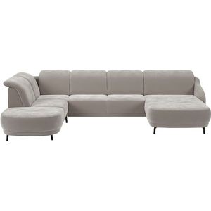 sit&more Wohnlandschaft »Blues U-Form«, inkl. Kopfteilverstellung, wahlweise mit Klapptisch und USB