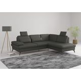 sit&more Ecksofa »Morris L-Form, inkl. Sitztiefenverstellung«, wahlweise mit Armteilverstellung, Bettfunktion & Bettkasten