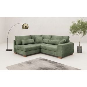 Mr. Couch Ecksofa »Helena L-Form«, Mit Federkern, wahlweise mit Bettfunktion und Taschenfederkern
