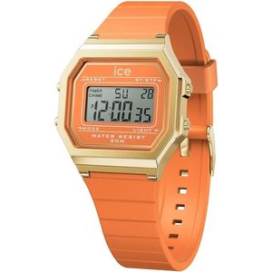 ice-watch Chronograph »ICE digit retro - Small«, Armbanduhr, Quarzuhr, Damenuhr, Silikonarmband, Datum