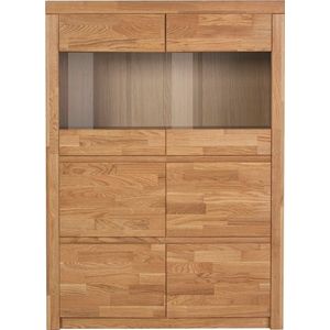 Home affaire Highboard »Silkeborg«, schöne grifflose Optik, teilmassiv