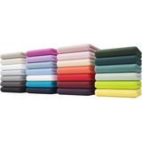 my home Spannbettlaken »Blackberry«, für besonders hohe Matratzen und Boxspringbetten, 100% Baumwolle, Bettlaken mit Gummizug, aus weichem Single-Jersey, Made in Green zertifiziert
