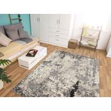 OCI DIE TEPPICHMARKE Teppich »Juwel Liray«, rechteckig, 20 mm Höhe, Kurzflor, Wohnzimmer, Marmor Optik, Hoch Tief Effekt
