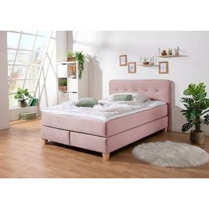 Home affaire Boxspringbett »Fargo«, inkl. Topper, in 3 Matratzenarten, in Samt- oder Strukturstoff