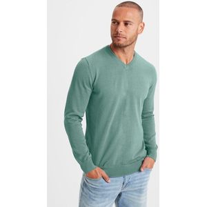 H.I.S Strickpullover, mit V-Ausschnitt, Pullover aus Feinstrick, Baumwollmischung
