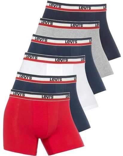 Levi's® Boxershorts »Men Sportswear Logo Boxer«, (Packung, 6er-Pack), mit Logo-Bund