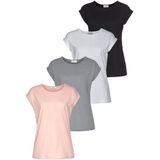 Boysen's T-Shirt, (Packung), Kurzarm, basic, Rundhalsausschnitt, für Freizeit und Sport