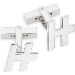 HECHTER PARIS Manschettenknöpfe »Schmuck Geschenk Silber 925 Manschettenknöpfe Cufflink«, mit Zirkonia (synth.)