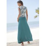LASCANA Shirttop, mit Raffungen an der Schulter, Blusentop mit Animalprint