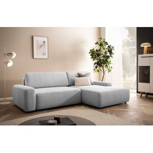 INOSIGN Ecksofa »TORGE (264cm), Schlafsofa in Cord, Samtvelours o Struktur fein, L-Form«, Schlaffunktion, Bettkasten, Liegefläche: 125/210 cm