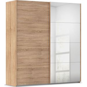 rauch Schwebetürenschrank »Kleiderschrank Schrank Garderobe Schlafzimmerschrank EVELYN«, in elegantem Stil mit Spiegel 5 Breiten viel Stauraum MADE IN GERMANY