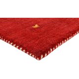 carpetfine Wollteppich »Gabbeh Uni«, rechteckig, 15 mm Höhe, reine Wolle, handgewebt, Gabbeh Loom Tiermotiv, auch als Läufer