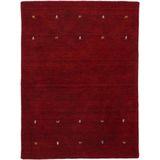 carpetfine Wollteppich »Gabbeh Uni«, rechteckig, 15 mm Höhe, reine Wolle, handgewebt, Gabbeh Loom Tiermotiv, auch als Läufer