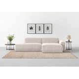 TRENDMANUFAKTUR Ecksofa Braga, aus 2 Teilen, moderner Cord-Stoff