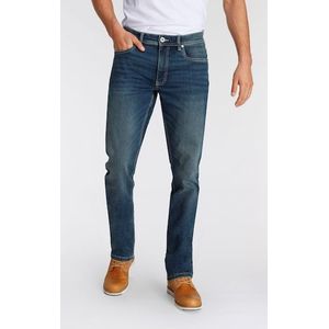 AJC Straight-Jeans, gerade geschnitten, Used-Look-Waschung, niedrige Leibhöhe