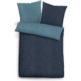 Biberna Wendebettwäsche »Hermal«, aus weicher, wohlig warmer Flanell (Biber) Qualität in Melange Optik, aus 100% Baumwolle, STANDARD 100 by OEKO-TEX® zertifiziert, Made in Germany