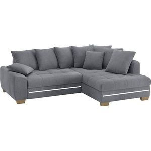 Mr. Couch Ecksofa »Nikita II, L-Form«, mit RGB-LED Beleuchtung, wahlweise mit Bett, Bettkasten, Kaltschaum