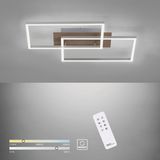 JUST LIGHT LED Deckenleuchte »IVEN«, 2 flammig, Leuchtmittel LED-Board  LED fest integriert, dimmbar über Fernbedienung