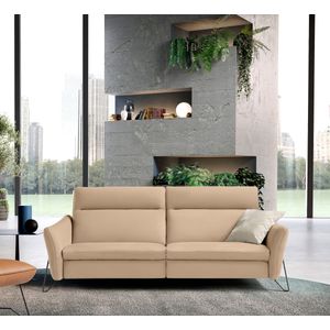 Egoitaliano 2-Sitzer »Gaia, modern, elegant und super komfortabel mit hoher Rückenlehne«, erstklassiger Sitzkomfort, Inkl. 2 Relaxfunktionen, mit Designfuß
