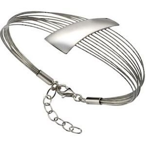 Vivance Armband »925/- Sterling Silber rhodiniert + Stahl«