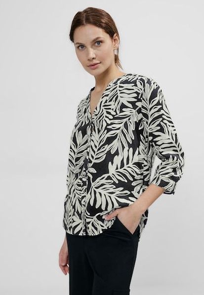 Cecil Shirtbluse, mit Blätterprint
