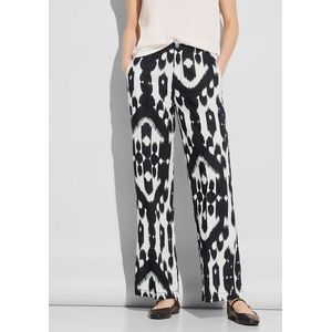 STREET ONE Leinenhose, mit All-Over Print