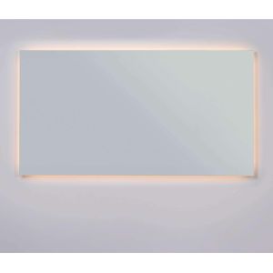 Loevschall LED-Lichtspiegel »Nibe, Spiegel mit LED-Hintergrundbeleuchtung, Quadratischer Spiegel«, Natürliches warmweißes Licht, Einfache Montage, Dänisches Design