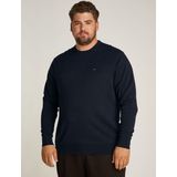 Tommy Hilfiger Big & Tall Rundhalspullover »BT-ESSENTIAL COTTON CREW NECK-B«, in Großen Größen, Logostickerei