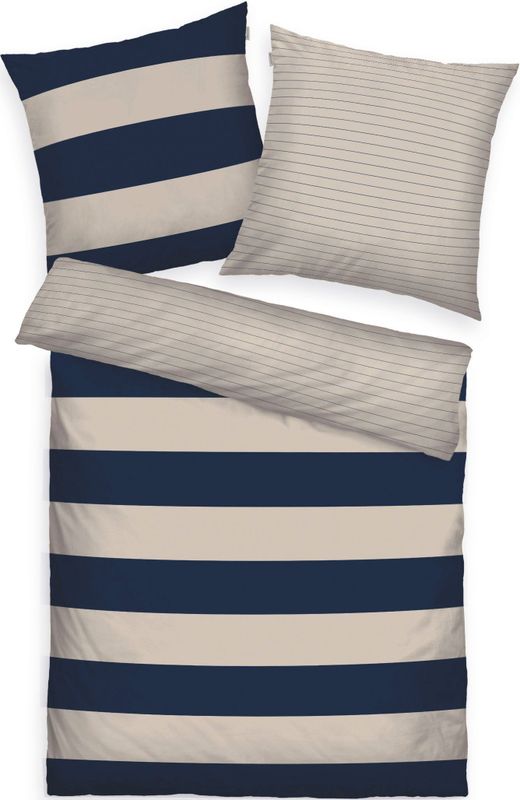 TOM TAILOR HOME Bettwäsche »BOLD STRIPES in Gr. 135x200cm, 155x220cm oder 200x220cm«, new bedroom, mit farbigem Markenreißverschluss